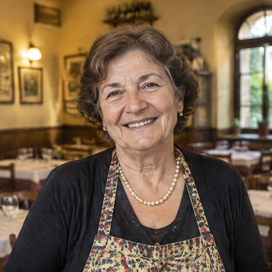 Marta, titolare di una trattoria a Bologna